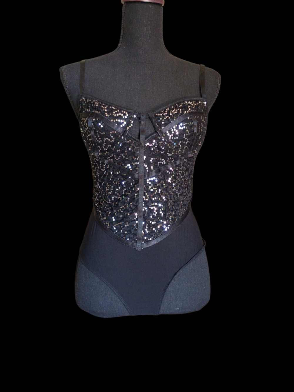 Haute Monde Black Lace Bodysuit